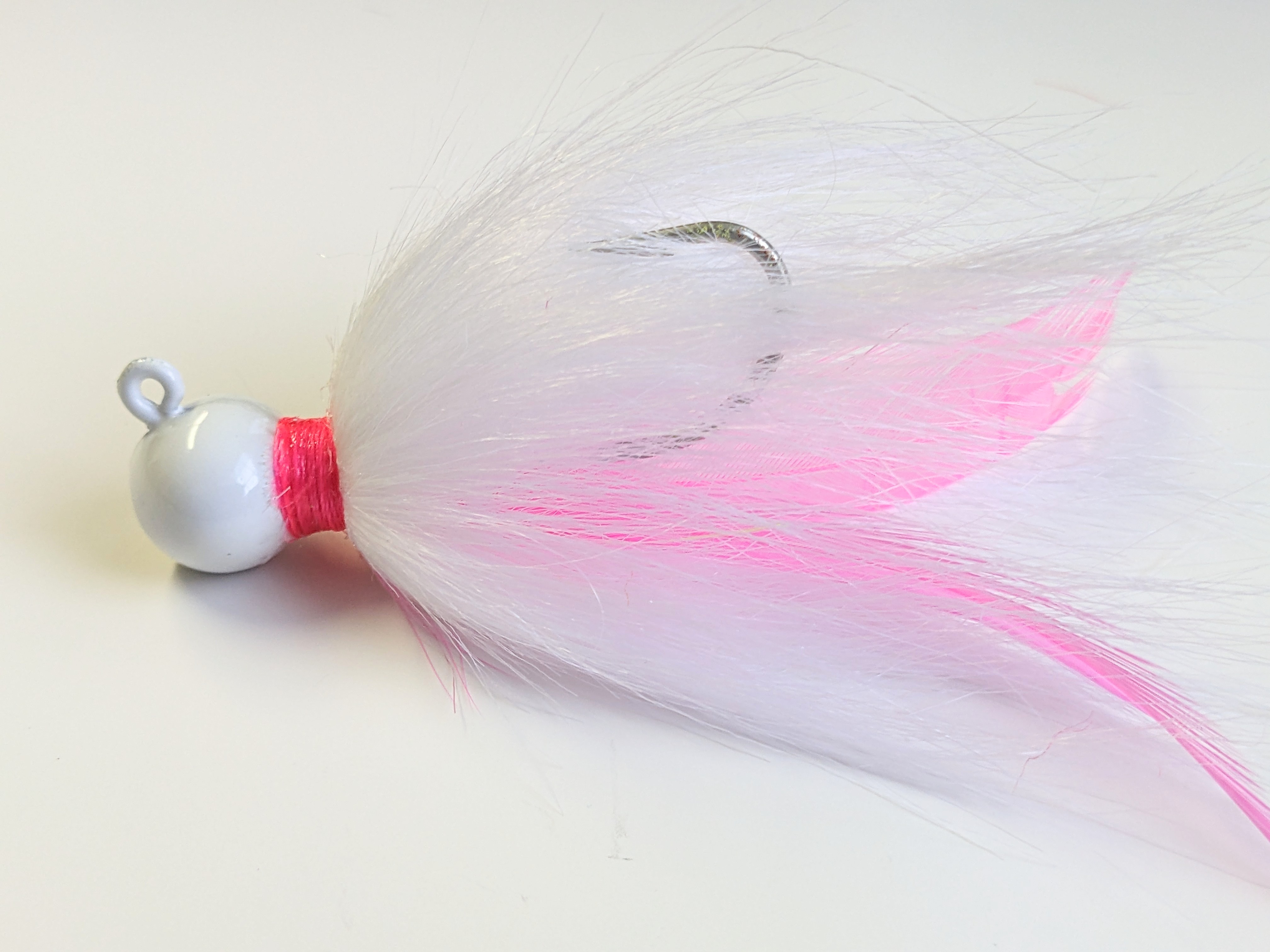 Saltwater BALL BUCKTAIL JIG w/Feathers - Bucktail-Lures