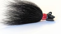 3/4oz Black Hotlip Bucktail Jig - CO166