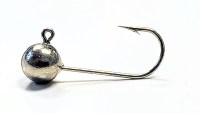 3/32oz Nickel Plated Ball Jig Head with #6 Tinned Hook 50 pack -CO210